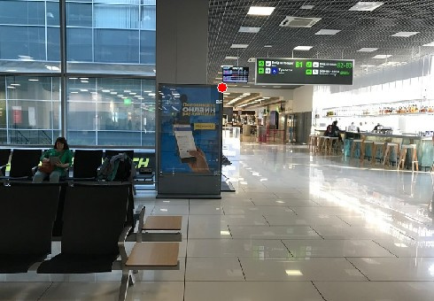 Сітілайт 1.2x1.8,  Зал ожидания вылетов, 2 этаж  (Терминал А)